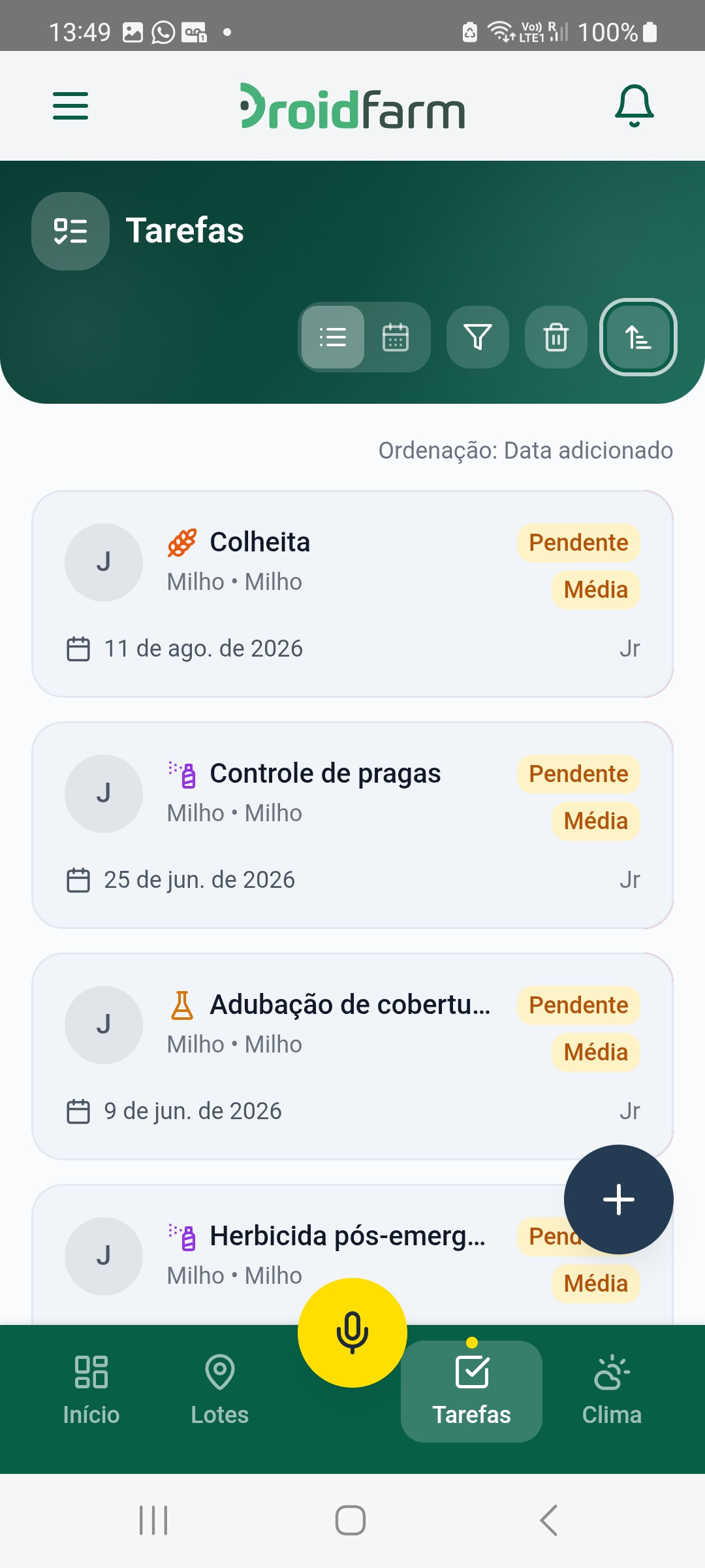 Task management list